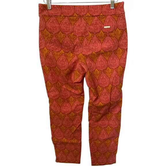 Spartina 449 Maren Pull-On Pants Womens XL Mid Rise Boho Paisley Stretch Casual - Picture 3 of 11